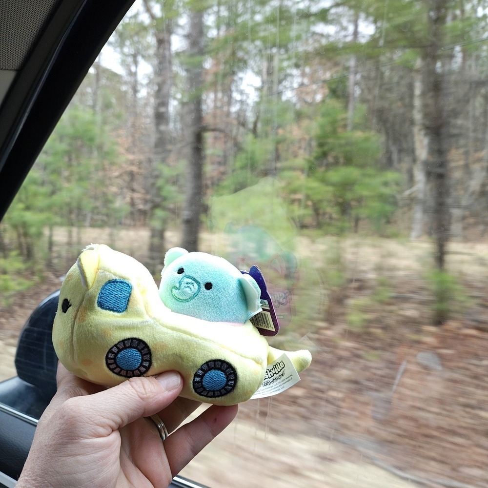 Squishville‎ Diego the Elephant Mini Squishmallow & Cat Vehicle  2" New Gift